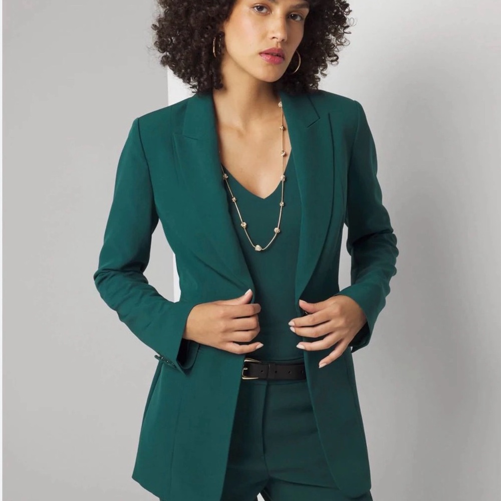 White House Black Market Teal Suit